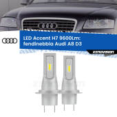 0 Fendinebbia LED H7 9600Lm per Audi A8 D3 2005 - 2009 H7: Kit LED Accent 9.600LM