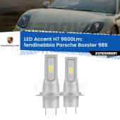 0 Fendinebbia LED H7 9600Lm per Porsche Boxster 986 1996 - 2004 H7: Kit LED Accent 9.600LM