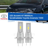 0 Fendinebbia LED H7 9600Lm per Toyota Avensis T220 1997 - 2003 H7: Kit LED Accent 9.600LM