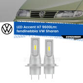 0 Fendinebbia LED H7 9600Lm per VW Sharan  2001 - 2010 H7: Kit LED Accent 9.600LM