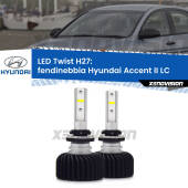 0 Fendinebbia LED Hyundai Accent II LC 2000 - 2005: H27 11,000Lm H27: Kit LED Twist 11.000Lm