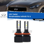 0 Fendinebbia LED Infiniti FX II 2008 - 2013: Twist 11,000Lm H11: Kit LED Twist 11.000Lm