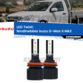 0 Fendinebbia LED Isuzu D-Max II Mk2 2017 - 2018: Twist 11,000Lm H11: Kit LED Twist 11.000Lm