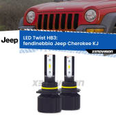 0 Fendinebbia LED Jeep Cherokee KJ 2002 - 2007: HB3 11,000Lm HB3: Kit LED Twist 11.000Lm