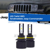 0 Fendinebbia LED Jeep Commander 2005 - 2010: HB3 11,000Lm HB3: Kit LED Twist 11.000Lm