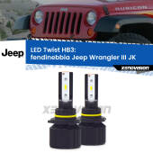 0 Fendinebbia LED Jeep Wrangler III JK 2006 - 2009: HB3 11,000Lm HB3: Kit LED Twist 11.000Lm