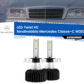 0 Fendinebbia LED Mercedes Classe-C W202 1996 - 2000: H1 11,000Lm H1: Kit LED Twist 11.000Lm
