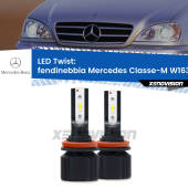 0 Fendinebbia LED Mercedes Classe-M W163 2000 - 2005: Twist 11,000Lm H11: Kit LED Twist  11.000Lm