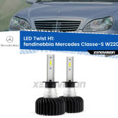 0 Fendinebbia LED Mercedes Classe-S W220 1998 - 2005: H1 11,000Lm H1: Kit LED Twist 11.000Lm