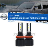 0 Fendinebbia LED Nissan Pathfinder III R51 2005 - 2011: Twist 11,000Lm H11: Kit LED Twist 11.000Lm