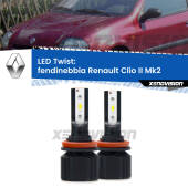 0 Fendinebbia LED Renault Clio II Mk2 2001 - 2004: Twist 11,000Lm H11: Kit LED Twist 11.000Lm