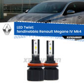 0 Fendinebbia LED Renault Megane IV Mk4 2016 in poi: Twist 11,000Lm H11: Kit LED Twist  11.000Lm