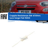 Coppia Resistenze Spegnispia in Ceramica 3W 47ohm 5W.max per LED