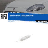 0 Fiat Punto: Resistenza Spegnispia 21W Economica per Luci diurne (1 Pz) Resistenza Spegnispia in Ceramica 15W 10 ohm per LED (1 Pz)
