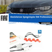 0 Fiat Tipo 356: Resistenze Spegnispia 5W Professionali per Luce Targa (Coppia) Kit Resistenze Spegnispia Alte Performance 5W (Coppia)