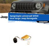 0 Filtri spegnispia universali W5W per Luce Targa Jeep Renegade 2014 in poi W5W Filtri Spegnispia Universali innesto a pressione
