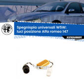 0 Filtri spegnispia universali W5W per Luci posizione Alfa romeo 147 2000-2004 W5W Filtri Spegnispia Universali innesto a pressione
