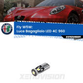 0 Fly W5W: Luce Bagagliaio LED per Alfa romeo 4C 960 W5W: Fly LED 6000k