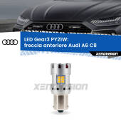 0 Freccia Anteriore LED Audi A6 C8 2018 in poi: PY21W Gear3 PY21W: Lampadina frecce LED No-Hyperflash Gear3