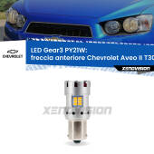 0 Freccia Anteriore LED Chevrolet Aveo II T300 2011 - 2021: PY21W Gear3 PY21W: Lampadina frecce LED No-Hyperflash Gear3