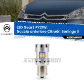 0 Freccia Anteriore LED Citroën Berlingo II 2008 - 2017: PY21W Gear3 PY21W: Lampadina frecce LED No-Hyperflash Gear3