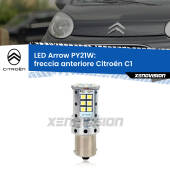 0 Freccia Anteriore LED Citroën C1 2005 - 2013: PY21W Arrow PY21W: Lampadina frecce LED No-Hyperflash Arrow