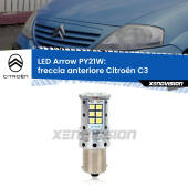 0 Freccia Anteriore LED Citroën C3  2002 - 2009: PY21W Arrow PY21W: Lampadina frecce LED No-Hyperflash Arrow