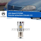 0 Freccia Anteriore LED Citroën C3  2002 - 2009: PY21W Gear3 PY21W: Lampadina frecce LED No-Hyperflash Gear3