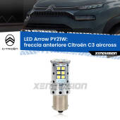0 Freccia Anteriore LED Citroën C3 aircross 2017 in poi: PY21W Arrow PY21W: Lampadina frecce LED No-Hyperflash Arrow