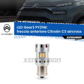 0 Freccia Anteriore LED Citroën C3 aircross 2017 in poi: PY21W Gear3 PY21W: Lampadina frecce LED No-Hyperflash Gear3