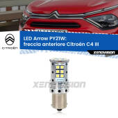 0 Freccia Anteriore LED Citroën C4 III 2020 in poi: PY21W Arrow PY21W: Lampadina frecce LED No-Hyperflash Arrow