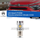 0 Freccia Anteriore LED Citroën C4 III 2020 in poi: PY21W Gear3 PY21W: Lampadina frecce LED No-Hyperflash Gear3