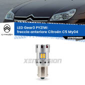 0 Freccia Anteriore LED Citroën C5 My04 2004 - 2008: PY21W Gear3 PY21W: Lampadina frecce LED No-Hyperflash Gear3