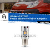 0 Freccia Anteriore LED Citroën Jumper II 2002 in poi: PY21W Gear3 PY21W: Lampadina frecce LED No-Hyperflash Gear3