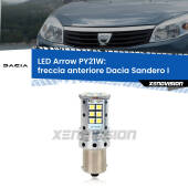 0 Freccia Anteriore LED Dacia Sandero I 2008 - 2012: PY21W Arrow PY21W: Lampadina frecce LED No-Hyperflash Arrow