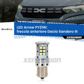 0 Freccia Anteriore LED Dacia Sandero III 2020 in poi: PY21W Arrow PY21W: Lampadina frecce LED No-Hyperflash Arrow