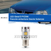 0 Freccia Anteriore LED Dacia Solenza 2003 in poi: PY21W Gear3 PY21W: Lampadina frecce LED No-Hyperflash Gear3