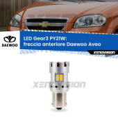 0 Freccia Anteriore LED Daewoo Aveo 2002 - 2005: PY21W Gear3 PY21W: Lampadina frecce LED No-Hyperflash Gear3