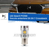 0 Freccia Anteriore LED DS DS 7 Crossback 2017 in poi: PY21W Gear3 PY21W: Lampadina frecce LED No-Hyperflash Gear3