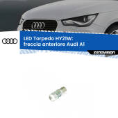 0 Freccia Anteriore LED HY21W Torpedo per Audi A1 2010 - 2018 HY21W (BAW9S): LED Torpedo Canbus Arancio