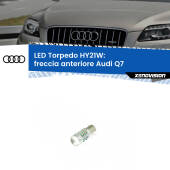 0 Freccia Anteriore LED HY21W Torpedo per Audi Q7 Versione 2 HY21W (BAW9S): LED Torpedo Canbus Arancio