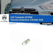 0 Freccia Anteriore LED HY21W Torpedo per Citroën DS5 2011 - 2015 HY21W (BAW9S): LED Torpedo Canbus Arancio