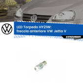 0 Freccia Anteriore LED HY21W Torpedo per VW Jetta V 2005 - 2010 HY21W (BAW9S): LED Torpedo Canbus Arancio