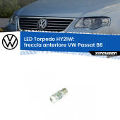 0 Freccia Anteriore LED HY21W Torpedo per VW Passat B6 2005 - 2010 HY21W (BAW9S): LED Torpedo Canbus Arancio