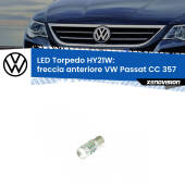 0 Freccia Anteriore LED HY21W Torpedo per VW Passat CC 357 2008 - 2012 HY21W (BAW9S): LED Torpedo Canbus Arancio