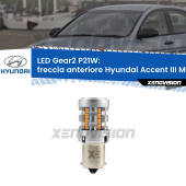 0 Freccia Anteriore LED Hyundai Accent III MC 2005 - 2010: P21W Gear2 FINE SERIE: NO GARANZIA P21W: Lampadina frecce LED No-Hyperflash Gear2 FINE SERIE: NO GARANZIA