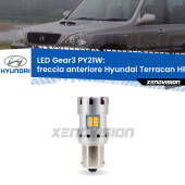 0 Freccia Anteriore LED Hyundai Terracan HP faro bianco: PY21W Gear3 PY21W: Lampadina frecce LED No-Hyperflash Gear3