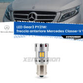 0 Freccia Anteriore LED Mercedes Classe-V W447 2014 in poi: PY21W Gear3 PY21W: Lampadina frecce LED No-Hyperflash Gear3
