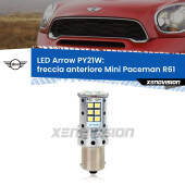 0 Freccia Anteriore LED Mini Paceman R61 faro bianco: PY21W Arrow PY21W: Lampadina frecce LED No-Hyperflash Arrow