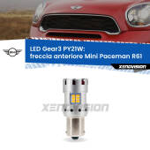 0 Freccia Anteriore LED Mini Paceman R61 faro bianco: PY21W Gear3 PY21W: Lampadina frecce LED No-Hyperflash Gear3